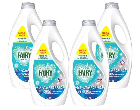 Fairy Platinum Laundry Detergent 46 Wash x 4
